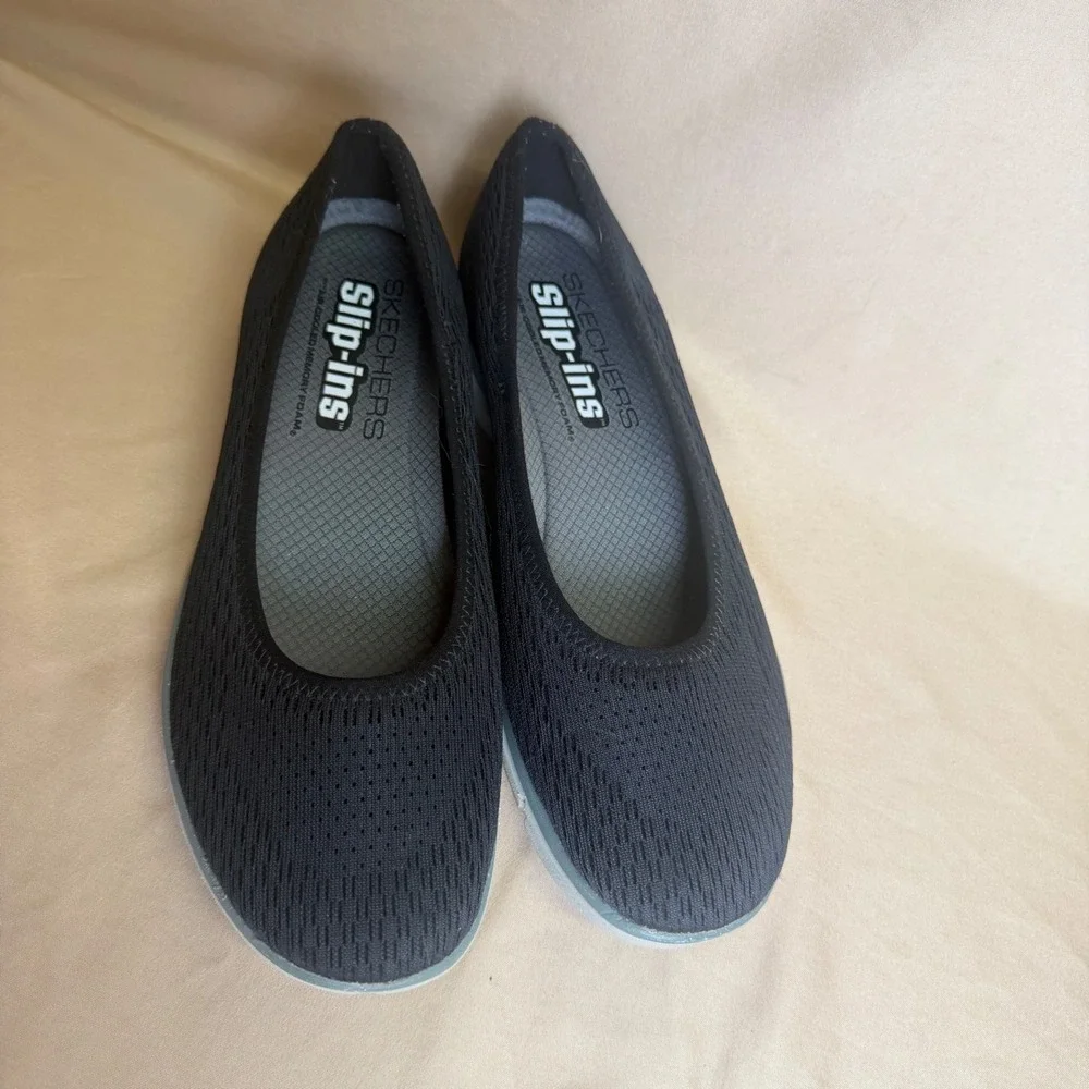 Skechers Merrell QForm2 Womens 8 Black Mesh Performance Slip On Flats J93830